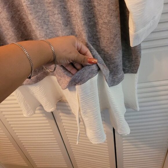 DKNY, Dress, Top, Gray and white, 3X, - Picture 6 of 6